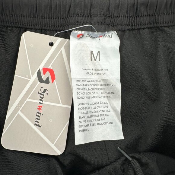 NWT Spowind Mens Black Cycling Shorts Pockets Padded Cushion Size M - Picture 8 of 13